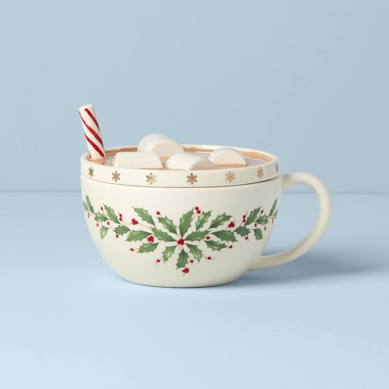 LENOX Lenox 893489 Holiday Cocoa Mug Covered Candy Dish - Image 2