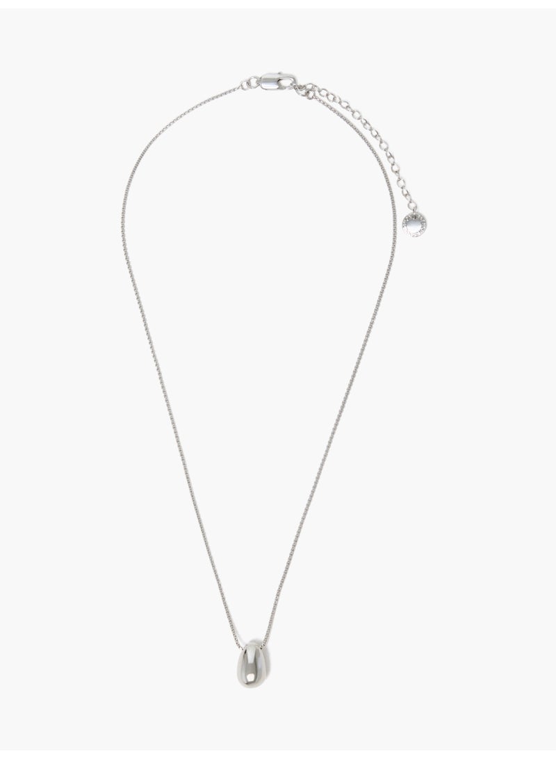 French Connection UK قلادة باندنت حبة منحوتة - Image 1