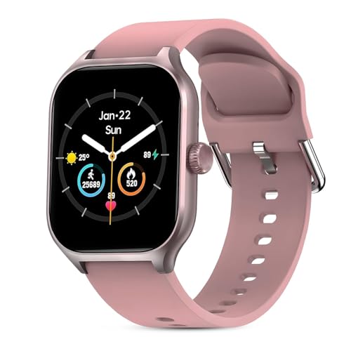 PunnkFunnk H9 Smart Watch 2.01" TFT Display, Bluetooth 5.0 with 100+ Sports Mode, Heart Rate & Blood Oxygen Monitor, Call & Message Reminders Compatible with Android & iOS, IP67 Waterproof(Pink) - Image 1