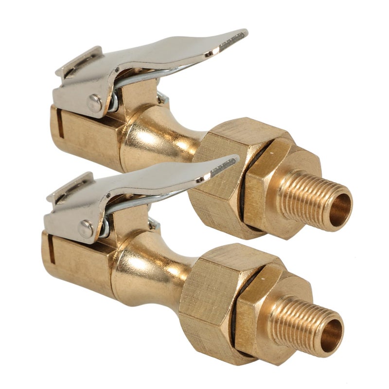 2PCS Quick Connect Locking Air Chuck Clip For Car RV Bike Tire Valve Stem - Image 2
