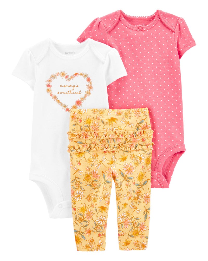 carter's 3-Piece Floral Little Character Set - Image 2