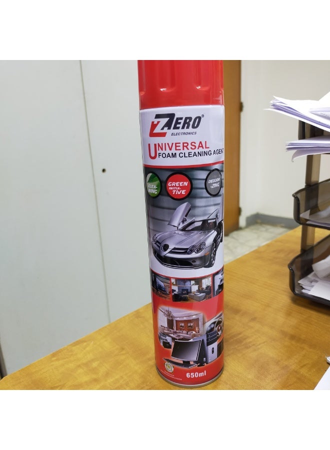Universal foam cleaning, الذي يأتي في زجاجة سعة 650 مل، هو منظف رغوي فعال على الأسطح المختلفة، بما في ذلك الأجهزة الإلكترونية مثل تلفزيونات LCD.