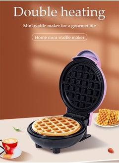 DUNISO Mini Waffle Maker, Portable Electric Pancake Maker, Double Sided Heating Non Stick Board, Quick Heat Up,Suitable For Baking, Breakfast, Snacks, Kitchen, 350W  - Image 4