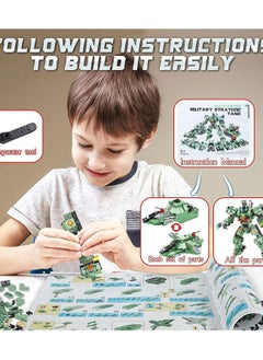 NIBEMINENT Robot Building Kit for Kids, 35 in 1 Blocks Erector Sets Boys, Engineering Educational Construction Toys, 832 Pcs Projects Multifunctional Toys Gift  - Image 4
