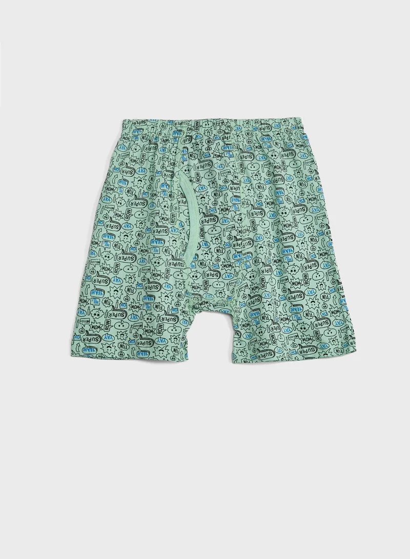 Pinata Pack Of 5 Printed Boys Boxer