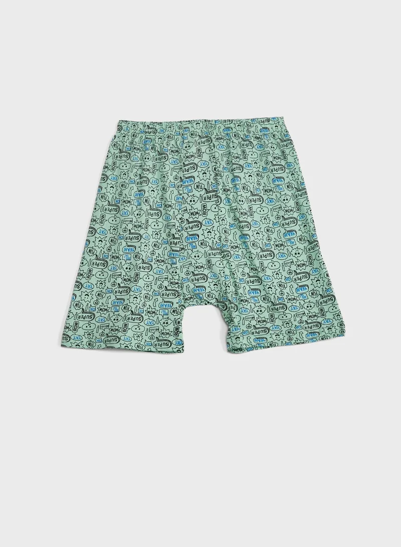 Pinata Pack Of 5 Printed Boys Boxer