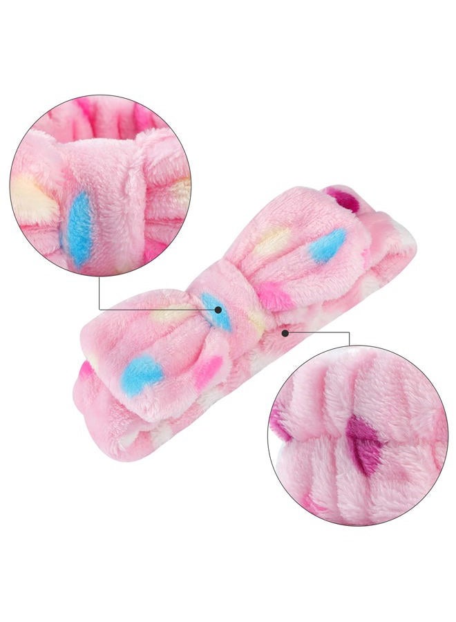 LAXIZAR 10 PCS Bow Headbands Shower Spa Headbands Headwraps for Women Washing Face Hair Band - Image 3