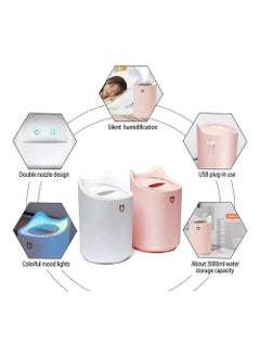 Arabest Humidifier with Colourful LED Light, Air Humidifier with Ultrasonic Cool Mist, Aroma Diffuser, Essential Oil Function, Double Nozzle Humidifiers for Any Rooms  - Image 2