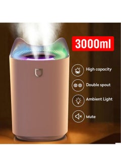 Arabest Humidifier with Colourful LED Light, Air Humidifier with Ultrasonic Cool Mist, Aroma Diffuser, Essential Oil Function, Double Nozzle Humidifiers for Any Rooms  - Image 4