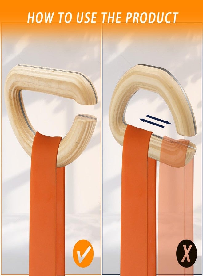 Lights Mountain Wooden Resistance Bands Handles, Versatile Exercise Handles, for Elastic Band Workouts Home Gym Strength Training and Full Body Workouts - Image 5