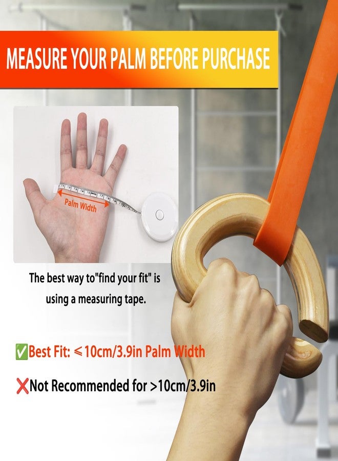 Lights Mountain Wooden Resistance Bands Handles, Versatile Exercise Handles, for Elastic Band Workouts Home Gym Strength Training and Full Body Workouts - Image 3