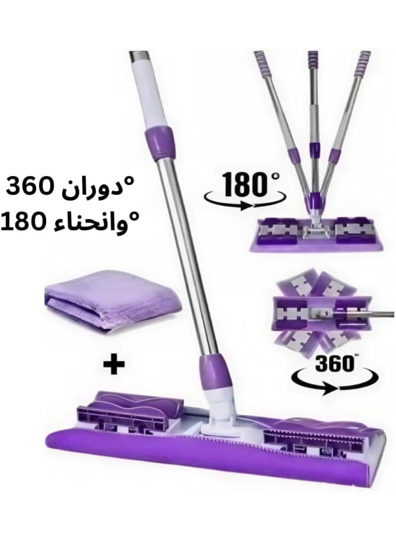 Multipurpose Microfiber Cleaning Mop for Wall Tile, Hardwood Floors & Parquet with Replacement Pad - Image 2