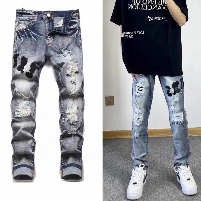 Unisex Casual Daily Denim Jeans - Image 1
