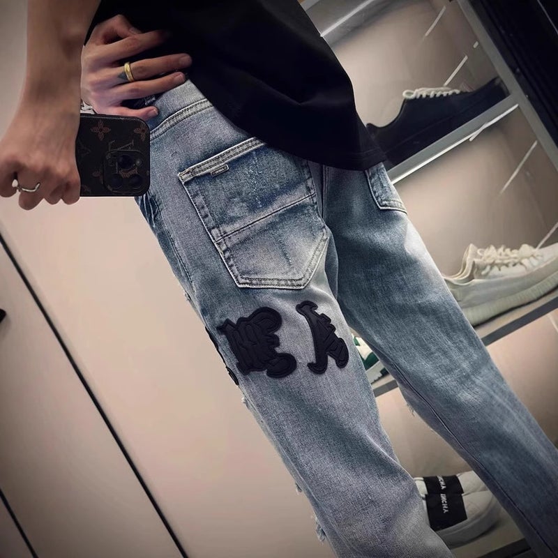 Unisex Casual Daily Denim Jeans - Image 5
