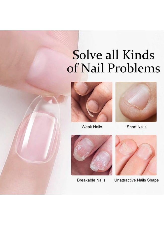 MAJOR DIJIT Major Dijit Gel X Nail Kit - Beginner Gel Nail Set with Nail Drill, 0.5oz 4-in-1 Nail Glue Gel, 500PCS Short Almond Nail Tips, Nail Clipper, UV Lamp for Nail Extensio & Art (Short Almond)  - Image 3
