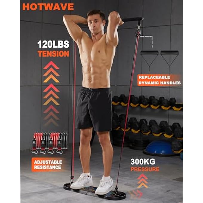 Hot Wave Push Up Board Fitness, Portable Foldable 20 In 1 Push Up Bar At Home Gym, Pushup Handles For Floor. Professional Strength Training Equipment For Man And Women,Patent Pending - Image 2
