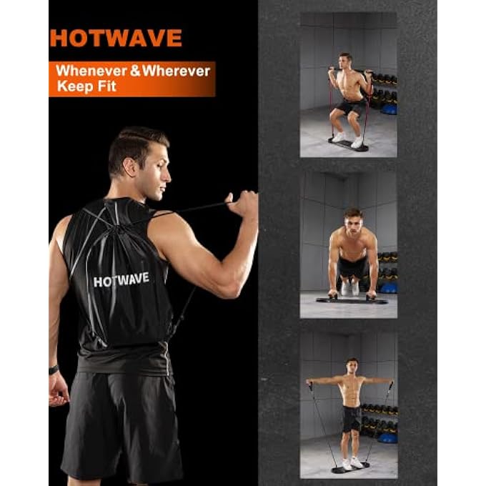 Hot Wave Push Up Board Fitness, Portable Foldable 20 In 1 Push Up Bar At Home Gym, Pushup Handles For Floor. Professional Strength Training Equipment For Man And Women,Patent Pending - Image 4