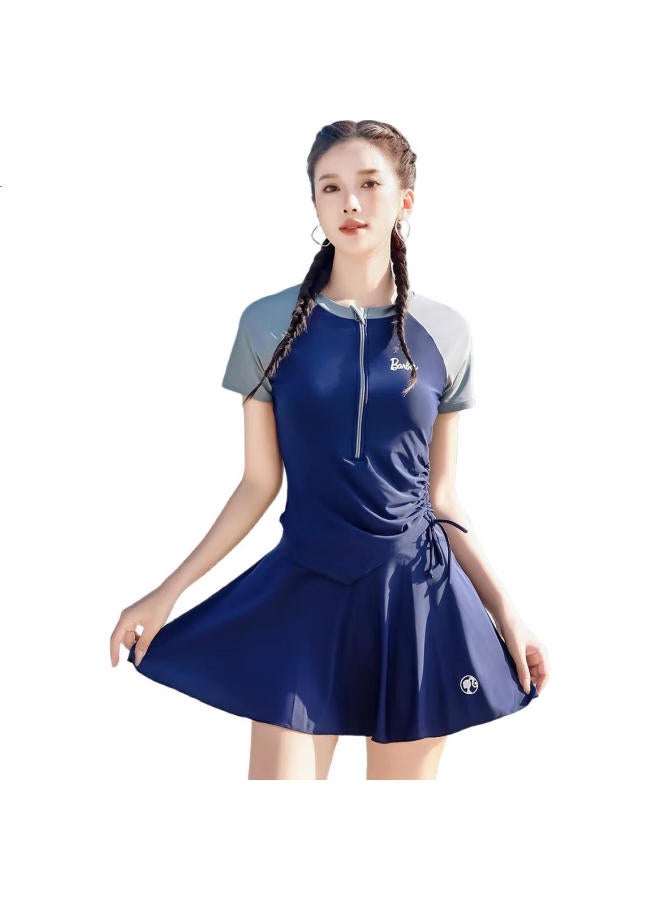 Barbie Women'S Two-Piece Swimsuit Set With High-Waisted Bottoms For Beach, Swimming Pool, And Vacation - Image 2