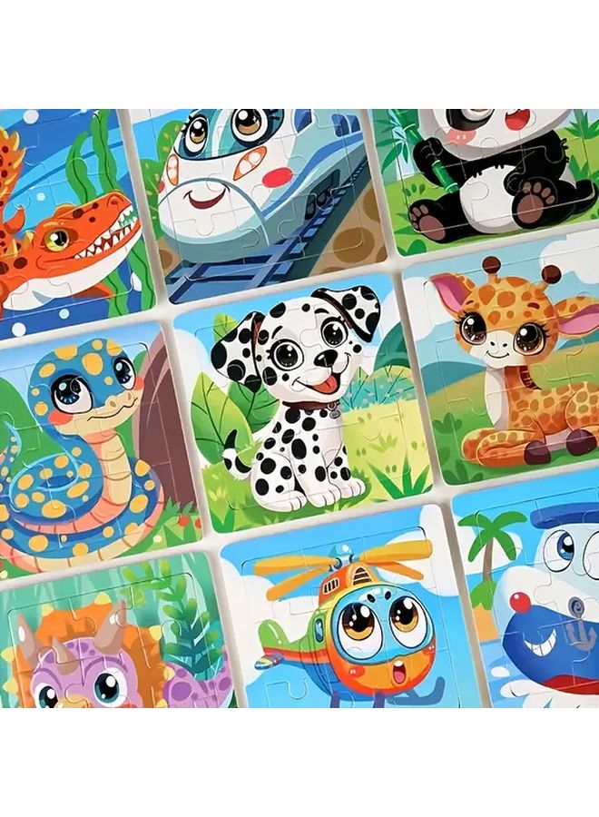 5pcs Wooden Puzzle Farm Ocean Animals Educational Toy For Kids Motor Skills - Image 5
