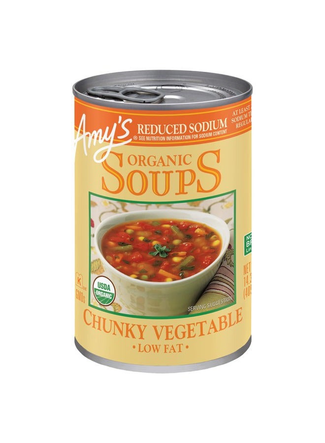 Amys Soup, Vegan Chunky Vegetable Soup, Gluten Free, Made with Organic Vegetables, Canned Soup, 12 Oz - Image 1