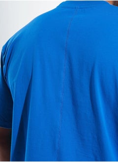 SIGMA FIT Sigma Fit SKYDIVER OVER-SIZED SPLIT TEE - S ,Color: Blue  - Image 5