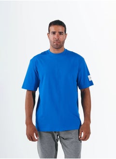 SIGMA FIT Sigma Fit SKYDIVER OVER-SIZED SPLIT TEE - S ,Color: Blue  - Image 1