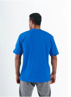 SIGMA FIT Sigma Fit SKYDIVER OVER-SIZED SPLIT TEE - S ,Color: Blue  - Image 2