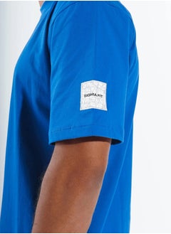SIGMA FIT Sigma Fit SKYDIVER OVER-SIZED SPLIT TEE - S ,Color: Blue  - Image 3