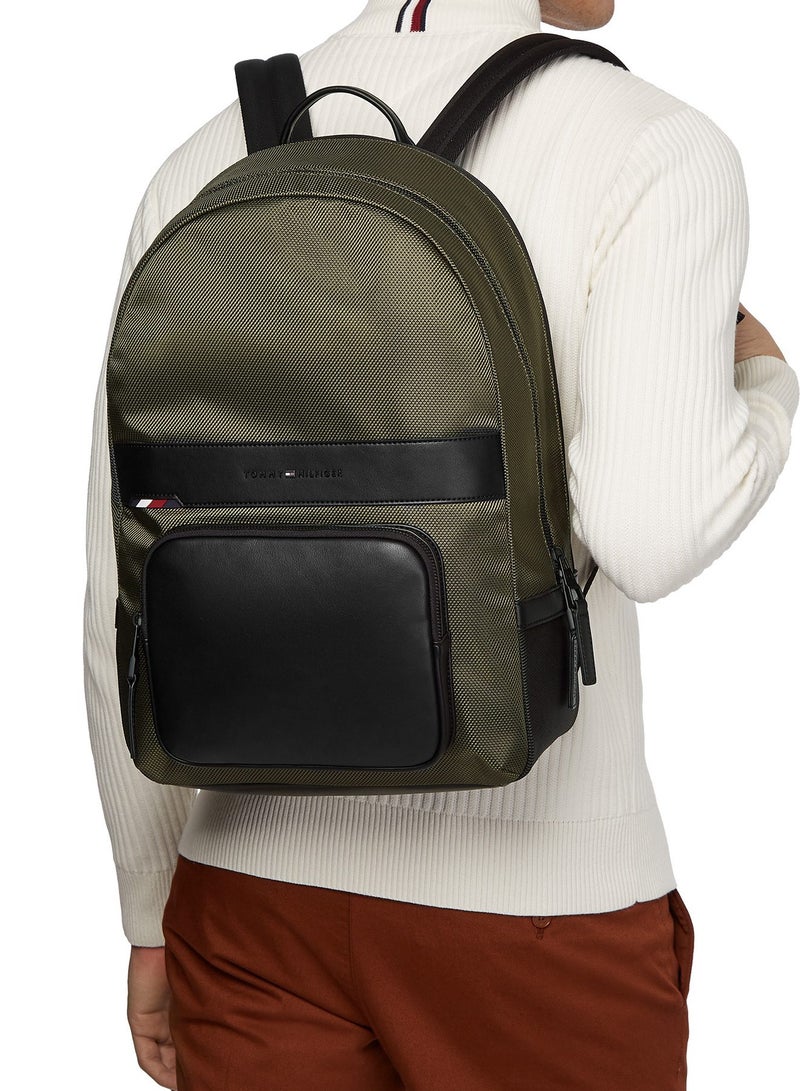 Hilfiger Denim Tommy Hilfiger Backpack - Olive Green - Image 4