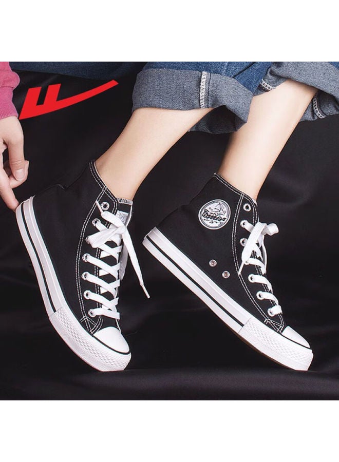 Pull Back Warrior Official Men's And Women's Black High-top Canvas Shoes Spring Summer Casual Skate Shoes Sports Shoes - Image 3