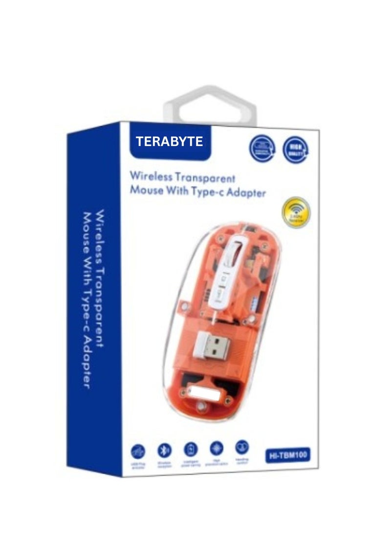 Terabyte BLUETOOTH Wireless&2.4G Mouse USB& TYPE C - Image 1