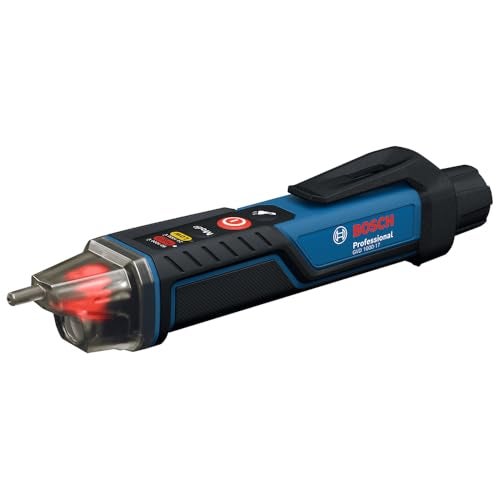 BOSCH GVD 1000-17 Voltage Tester | Dual Range 24–1000V & 90–1000V AC | IP67 Rated | LED, Sound and Vibration Alerts | Flashlight | TPE Grip | CAT IV 1000V | Auto Self-Test | No Contact Needed - Image 1