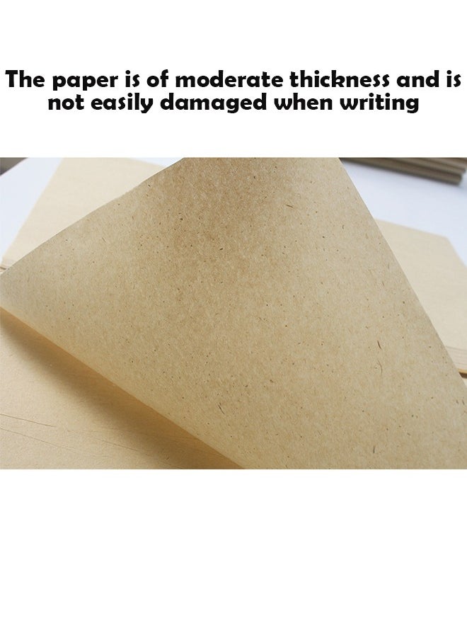 ZCM-HAPPY 70 Sheets of Antique Style Gift Wrapping and Calligraphy Paper - Curtain Pattern Design, Thickened for Brush Practice (42x72 cm)  - Image 4