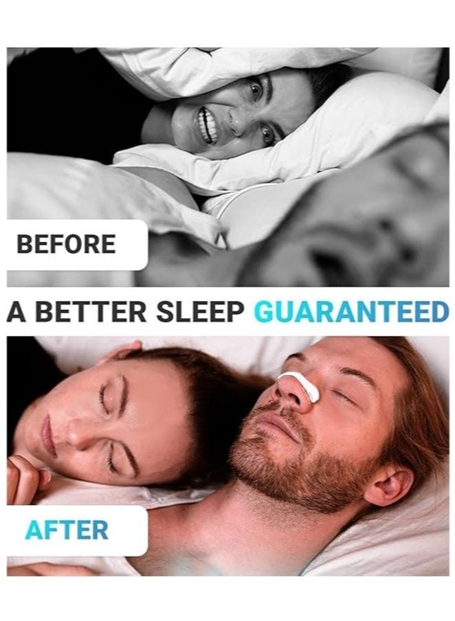 SahlTech White Anti-Snore Nasal Strips (45 Pairs) - Magnetic Breathing Support for Enhanced Airflow, Snoring Relief & Improved Sleep | Skin-Friendly, Sweat-Proof Comfort - Image 4