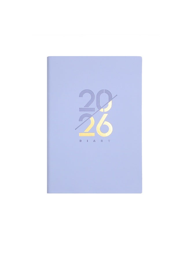 PINKSAMA 2026 Planner Diary Notebook Academic Calendar Monthly Weekly Daily Planner A5 Lined Leather Hardcover Notebook Premium Thick Paper Suitable for Office Home School Writing Staff Student Gift - Image 1