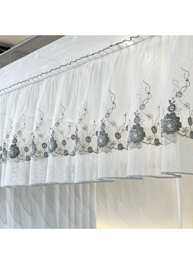 Bluejw Summer New Bedroom Household Encrypted Anti-fall Mosquito Net With Bracket Integrated Full Bottom Zipper Square Bed - Image 5