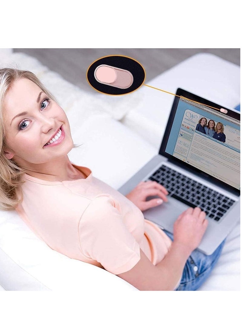 Generic Webcam Cover Slide 0.7mm Ultra-Thin Metal Web Camera Cover for MacBook Pro iMac Laptop PC iPad Pro iPhone Protect Your Visual Prvacy 3 Pack Rose Gold  - Image 5