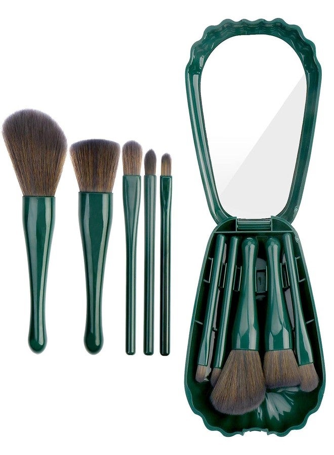 Prosopyare 5-in-1 Mini Makeup Brush Set for Face & Eyes | Travel-Friendly Cosmetic Kit for Foundation, Blush, Eyeshadow & Powder | Compact & Portable Beauty Tool for Women & Girls (multicolor) - Image 3