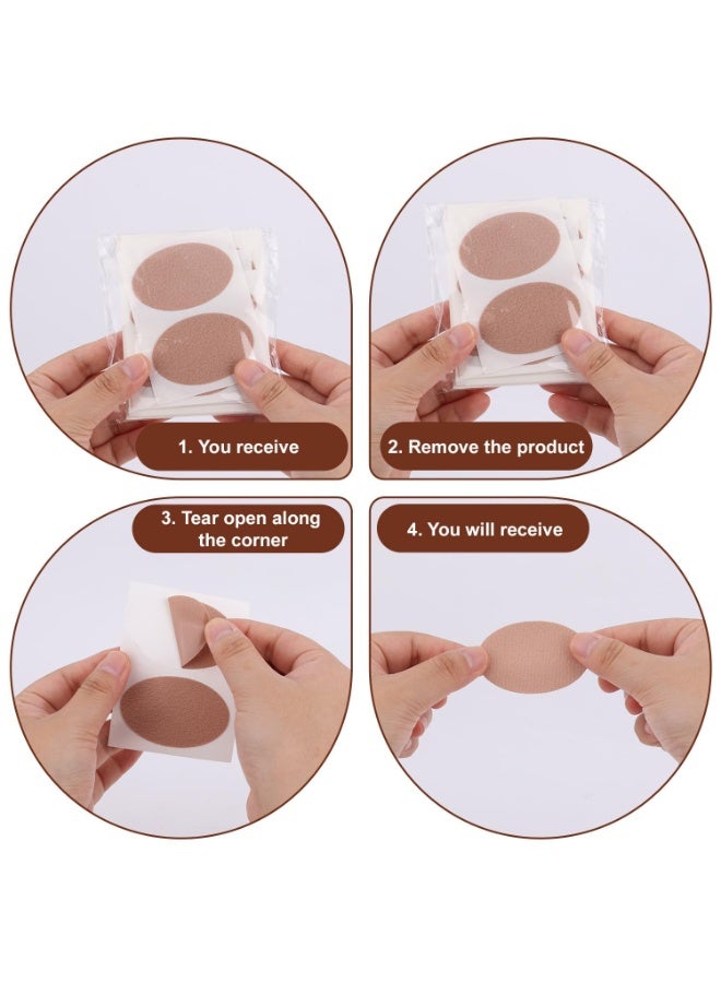 20PCS Adhesive Foot Pads – Precut Fabric Blister Prevention Pads for Heels, Toes and Shoes – Friction Protection Tape for Running, Hiking, Travel and Daily Use – Light Brown - Image 5