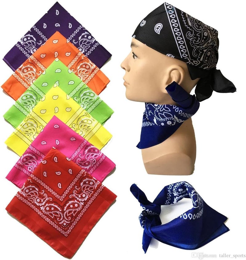 Boolavard 1s, 6s, 9s or 12 Pack Cowboy Bandanas Bandana with Original Paisley Pattern - Image 4