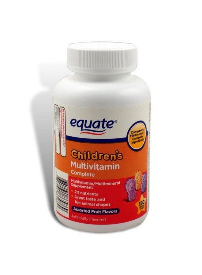 Equate إيكويت - فيتامينات متعددة للأطفال، 150 قرص قابل للمضغ