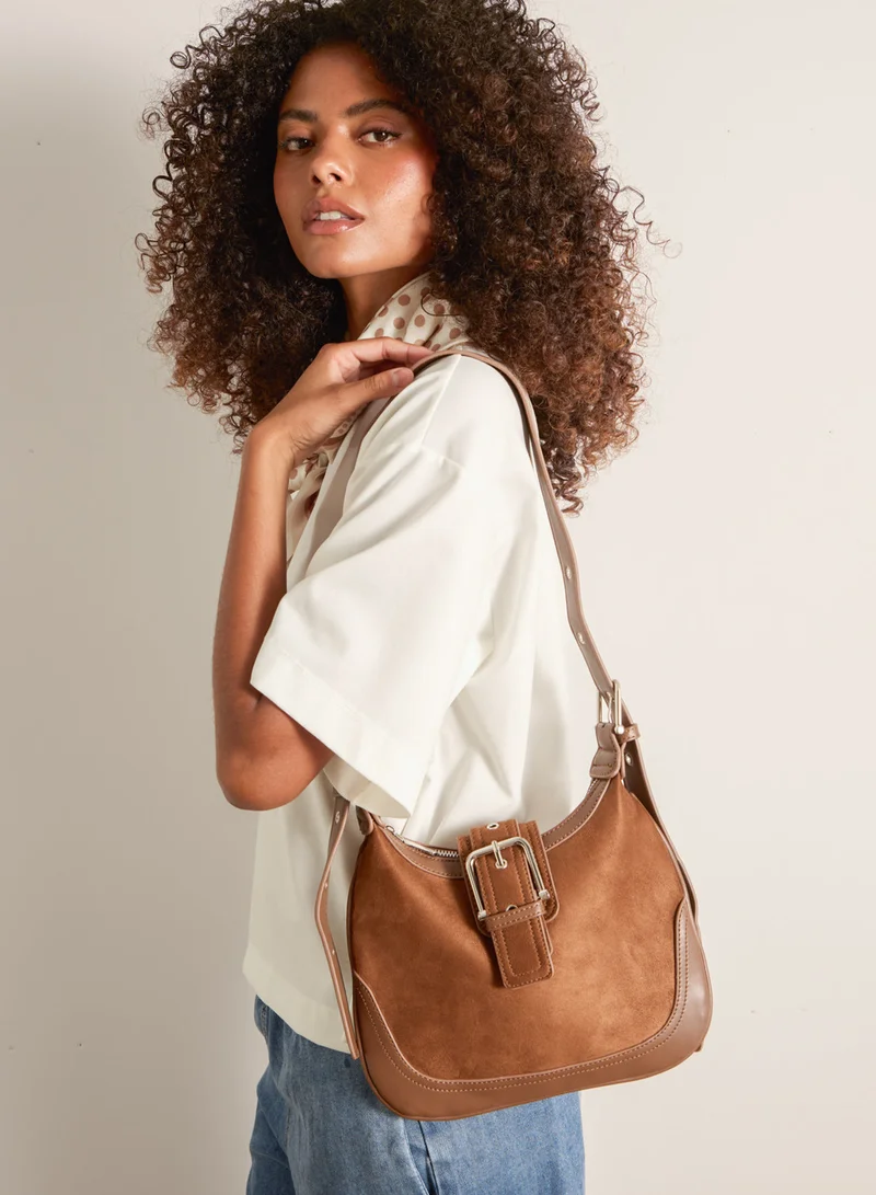 بلو فانيلا Suedette Adjustable Shoulder Bag