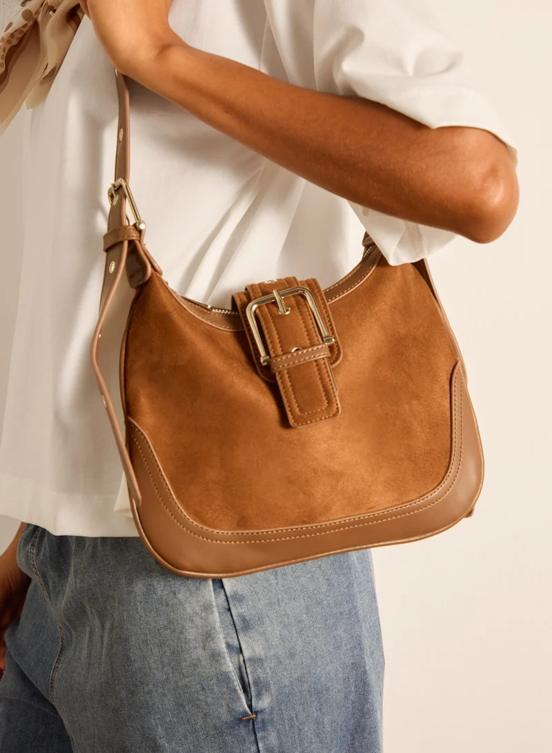 بلو فانيلا Suedette Adjustable Shoulder Bag