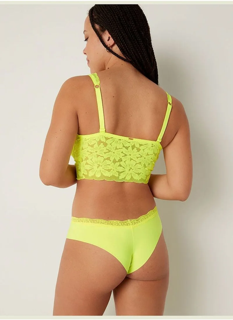 PINK Lace Lightly Lined Plunge Bralette