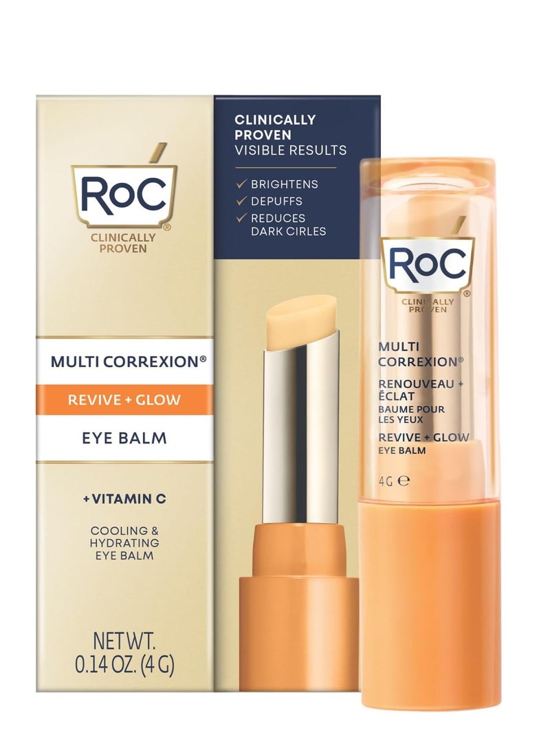 RoC RoC - Multi Correxion Revive + Glow Eye Balm - Includes Vitamin C - Hypoallergenic - 4g