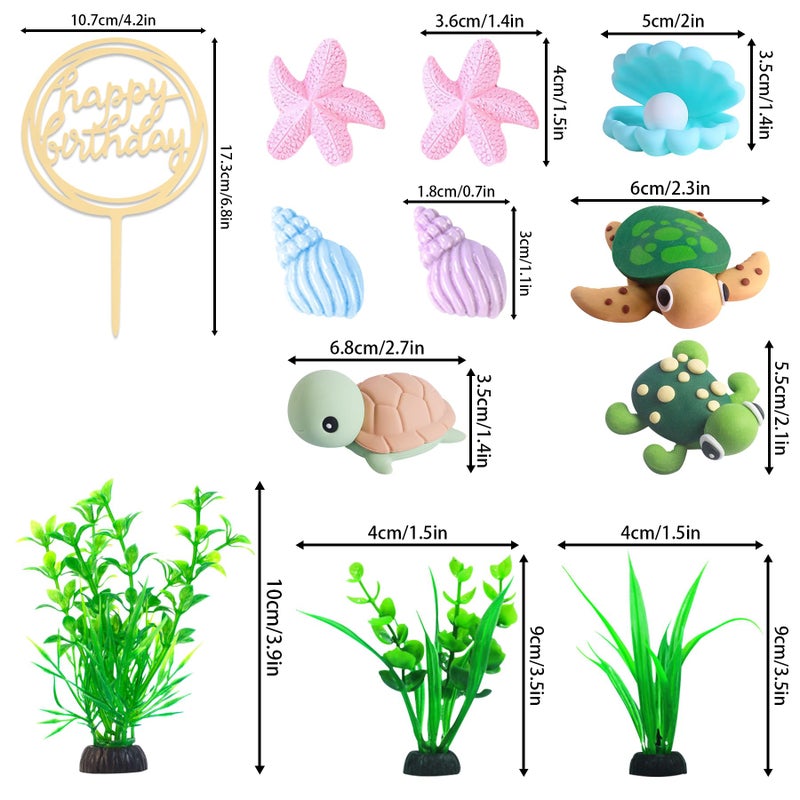 LAST HOE DOWN Turtle Cake Topper Turtle Birthday Decorations Sea Turtle Party Decorations - Image 4