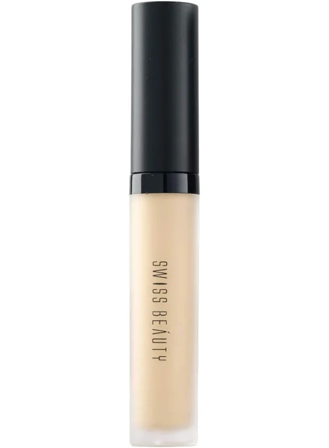 Swiss Beauty Swiss Beauty Liquid Light Weight Concealer With Full Coverage |Easily Blendable Concealer For Face Makeup With Matte Finish | Shade- Light - Moyen, 6g
