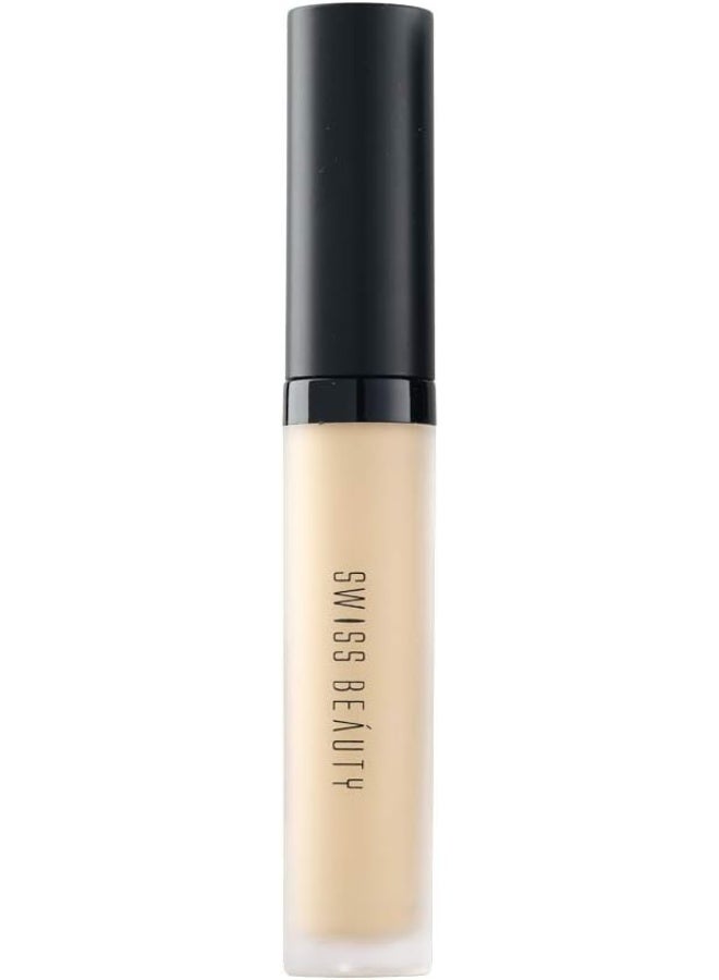 Swiss Beauty Liquid Light Weight Concealer With Full Coverage |Easily Blendable Concealer For Face Makeup With Matte Finish | Shade- Light - Moyen, 6g - Image 1