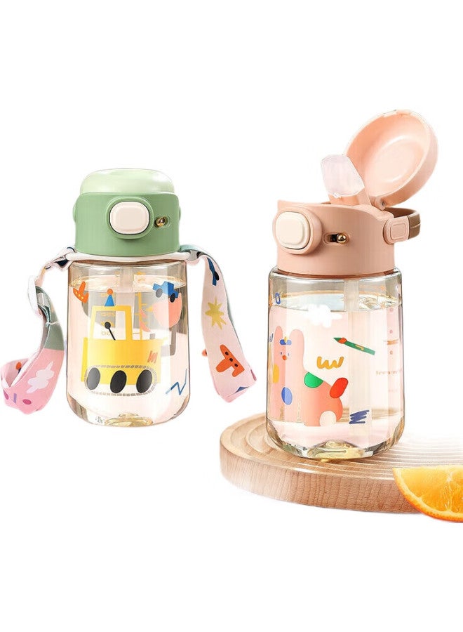Relea Children'S Water Bottle, Ppsu Straw Cup, Stylish Plastic Cup For Girls, Drinking Cup For Students, School-Specific Water Bottle, Gift - Image 2