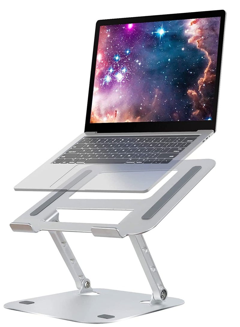 Laptop Stands,Multi-Angle Adjustable Laptop Holder Stand for Desk,Aluminum Ergonomic with Heat-Vent Portable Laptop Riser Holder Stand Compatible with MacBook Dell, HP, Lenovo More 10” to 17” Laptops - Image 1